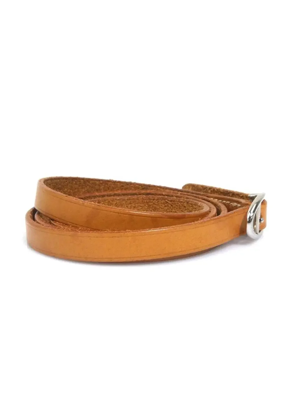 Auth Hermes Bracelet Brown/Silver #293896H10B
